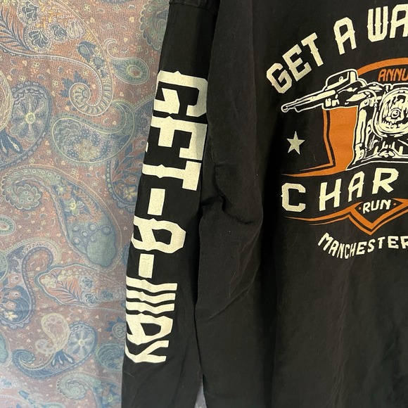 Harley Davidson, Black Long Sleeve Get A Way Charter Run 2021 Manchester NH XL - Picture 8 of 10